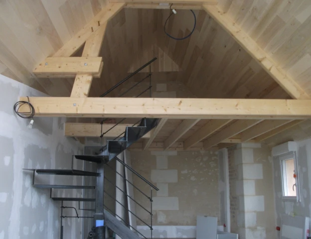 charpente traditionnelle à Château-Renault en Indre-et-Loire 37